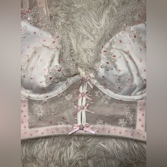 Two Piece For Love and Lemons Evie Longline Bra and Garter - Picture 5 of 13